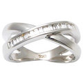 crossed gold diamond rings girls designer diamond rings online fashion rings wholesale